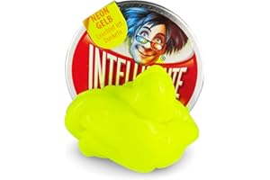 Intelligente Knete Piccole lattine (piccolo giallo neon, senza BPA e glutine