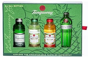 Tanqueray Exploration Pack mit London Dry Gin, No. Ten, Flor de Sevilla und Rangpur Gin (1 x 0.2 l)