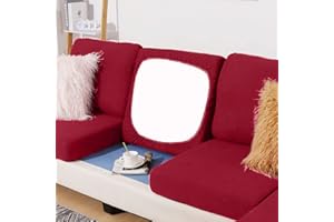 BOLUXIU Coprisedile per Divano Fodera per Cuscino del Sedile del Divano Coprisedile per Divano da Soggiorno Elastica Elasticizzata Colori Multipli per tutti i divani