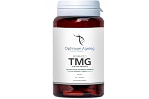 Optimum Ageing Advanced TMG - 400mg High Strength Pro Trimethylglycine Supplement | Made in UK & Third Party Tested - 60 Slow-Release Vegan Capsules