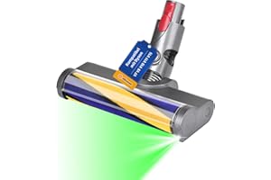 A ABLUMEN Bodendüse für Dyson V7 V8 V10 V11 V15 Ersatzbürste Elektrische Bürstenwalze Bodenbürste mit LED Licht zum Reinigen Hartböden