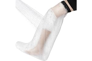 ANOMM Duschschutz Bein, Duschschutz Bein Lang Erwachsene, Gipsschutz Wasserdicht Wiederverwendbar Verbandschutz für Oberschenkel Knie Gips Gipsbinden