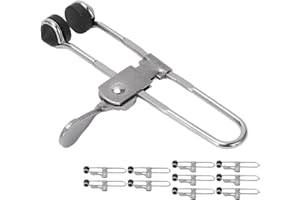 ODORKLE 10Pcs Lever Action Grid Clamps, Ceiling Installation Tile Holding Devices Tile Mounting Clips