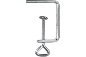 Pebaro 24/05 zacisk do wyrzynarki, niklowany, rozpiętość 50 mm, 13 x 5 mm płaska stal, do prac z wyrzynarką, majsterkowania z drewnem