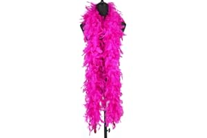 WANRUIDA wangruida 1,8 m 90 grammes de Plumes de Dinde Rose Boa pour la Danse de Mariage Artisanat fête Habiller Halloween Costume Decoratio
