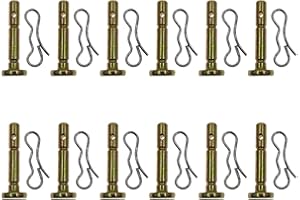 Cancanle 12 Paquets Goupille de Cisaillement et goupille Fendue pour souffleuse à Neige CUB & Troy-bilt MTD 738-04155