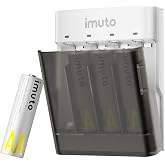 Imuto 3600mWh AA Şarj Edilebilir Pil + Power Case Şarj Kiti (4&rsquo;l&uuml; Paket)