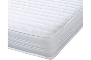 EXTREME COMFORT LTD Extreme Comfort Sirocco Airflow White 18cms Deep Hybrid Spring & Memory Fibre Foam Mattress, 3ft Single (3ft x 6ft3, 90cm x 190cm)