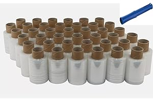 CBD 40 Rollen Ministretchfolie Bündelstretchfolie Stretchfolie Handstretchfolie 100mm 23µm mit 150m (0,00915Euro /m)