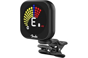 Fender Flash™ 2.0 Accordeur Rechargeable pour Guitare électrique, Acoustique et Basse, Modes d'accordage pour Guitare, Basse, Ukulélé, Violon et Chromatique