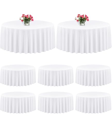 EMART Tafelkleed Zwart 6-pack, 152 x 260 cm Rechthoekig
