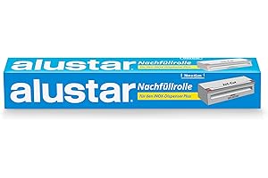 ‎JET-CUT Alustar Nachfüllrolle Für Inox + Dispenser, Gastronomie 45cm X 70m, Alufolie Extrastark