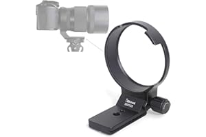 iShoot Stativschelle Stativring Objektiv Montage Stativ Halterungsring Stützring für Sigma 135mm f/1.8 DG HSM Art Lens (EF/F/E Mount), unten ist Arca-Swiss Fit Kameraplatte Schnellwechselplatte