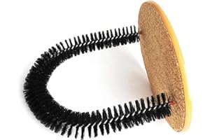 JINGAN Arco Tiragraffi per gatti Massaggiatore per gattini e fiocco da grattare per animali domestici auto-toelettatura con cuscinetto da grattare sul fondo gatti e gattini giocosi