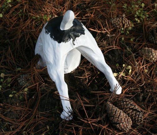 Halber Hund grabend, Jack Russel Terrier Deko Figur Garten - 4