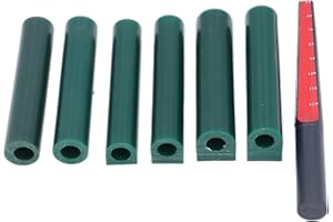 GLOGLOW Ringwachs-Herstellungsset für Schmuckguss, 6 Größen, mit Wachsröhrchen und Ringwachsschneider