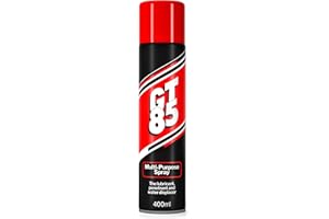 GT85 Spray 400ml: Lubricates, Cleans & Protects Metal/Composite, Rust Defense, Stuck Parts Ease, Shine Restore, Squeak Eliminate, Moisture Disperse,packaging may vary