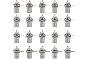 Qinlorgon 20 PCS 1,0 * 0,4 Pollici Connettori Femmina BNC Accessori per Monitor da Pannello
