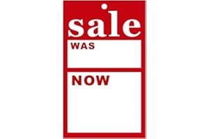 MY SHOPFITTINGS Sale was Now Cards Tagging Gun Hanger Swing Tickets – Medium and Large (100 X Medium)