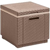 Allibert Beistelltisch/Kühlbox Ice Cube 40 Liter, cappuccino