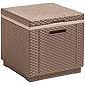 Allibert Beistelltisch/Kühlbox Ice Cube 40 Liter, cappuccino