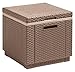 Allibert in Rattanoptik Kühlbox/Beistelltisch Ice Cube, Beige Garten Kühlbox, Garten