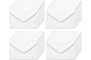 OIHCAZ 40 Pack White Flap Envelopes(15.9x10.9cm), Small Self Seal Envelopes for Invitations, Greeting Cards, Anniversary, Birthday, Thank You Cards, DIY Craft(Card not Included)