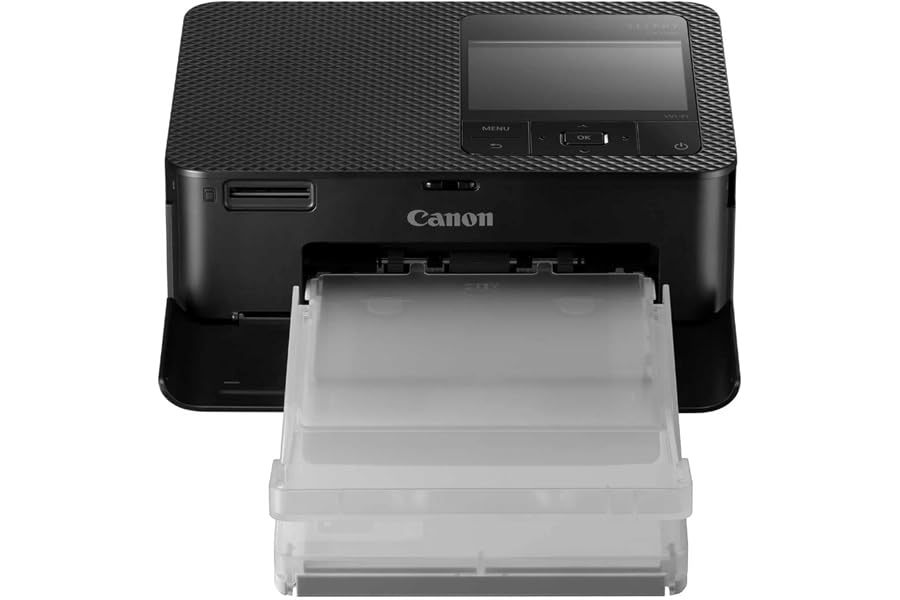 Canon Selphy CP1500 Impresora fotográfica móvil (USB-C, WLAN, inalámbrica, sublimación térmica, 300 x 300 PPP, Ranura para Ta