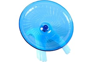 Goodplan 1 Stücke Hamster Rad Kreative Pet Fliegende Untertasse Übung Rad Kleintier Laufen Spielzeug Für Hamster Chinchillas (Blau)