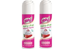 SNOWFLAKEHEAVEN Dairy Free Whipped cream Topping x2 Suitable for Vegetarian, Vegan, Lactose intolerance Tastes better then real cream