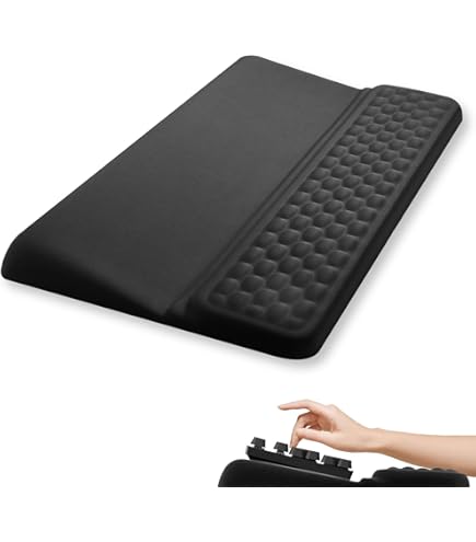 Vaydeer Ergonomisch traagschuim polssteunkussen ter verlichting van elleboogpijn, laptopaccessoire voor kantoor, videogames, muis (roze