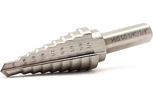 TEMO M35 Cobalt doble paso flauta taladro, 9 tamaño de 1/4 de pulgada (6,4 mm) a 3/4 de pulgada (19 mm), 3/8 de pulgada (9,5 mm) de vástago