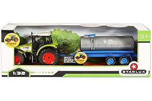 STARLUX – Coffret de Jouet Tracteur Claas Celtis 446 avec sa Citerne – Existe en 4 Versions différentes – Jouet Enfant 3 Ans et Plus - 802038