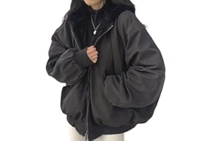 Sumleno Veste Sherpa pour femmes et adolescentes réversibles Y2k à capuche zippée en polaire fourrure Grunge Manteau d'hiver Cutecore Vêtements coréens