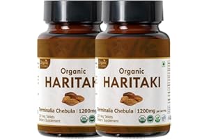 ORGANIC SPREE HARITAKI 120 Tablets | Terminalia Chebula (Haritaki) | USDA Organic Certified | Organic and Natural 120tab (2)