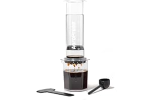 AeroPress Clear XL Pressa da Caffè – 3 in 1: French Press, Versamento Manuale ed Espresso, Caffè Morbido senza Fondi né Amarezza, Portatile per Casa, Ufficio, Campeggio e Viaggio