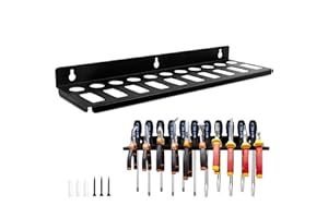 XYUAYAMZ Organizador Herramientas Pared, Panel Herramientas Pared, Organizador de Destornilladores con 21 Orificios de Almacenamiento, Soporte para Destornilladores Apto para Destornilladores y Alicates
