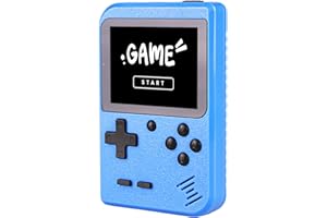 FIOTASY Kid Handheld Mini Games Console with 400 Classic Games, 2.8” Screen, 1020mAh Battery, Portable Video Game Console, Mini Handheld Game for Boy Girl, Christmas Birthday Gift for Children (Blue)