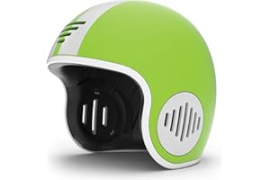 Chillafish Bobbi ABS hard-shell multi-sport certified helmet, size XS, adjustable and integrated chinstrap and size adjuster, optimized airflow and breathability, Lime