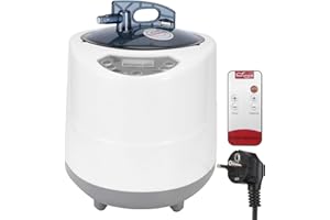 Tiiyee Generatore di Vapore per Sauna Portatile, 1500W Sauna a Vapore Domestica in Acciaio Inossidabile Evaporatore per Sauna con Telecomando Smart a Controllo Tattile per Doccia Bagno Spa Interno