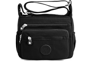 outer treasure Womens Large Crossbody Bag,Shoulder Bag with Wide Strap and Multipurpose Shoulder Nylon Crossbody Bags for Women