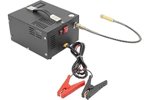 DCSYOG Compressore portatile PCP, 4500 Psi/30 MPa/300 bar, senza olio/acqua, alimentato da batteria auto DC 12 V, compressore d'aria per serbatoio paintball/scuba