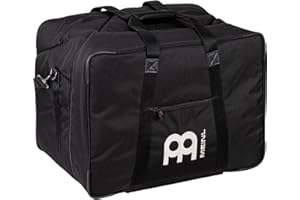 Meinl Percussion Professional Large Cajon Box Drum Bag — Heavy-Duty Fabric, Adjustable Shoulder Strap and Carrying Grip, 2-Year Warranty, Black, (MCJB-L)