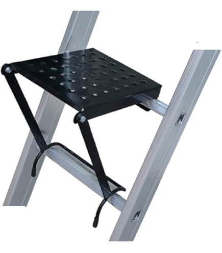Piattaforma Da Lavoro Per Scale | Supporto Antiscivolo Regolabile | Portata 150 Kg | Attrezzo Professionale Per Fai Da Te - Foto 11