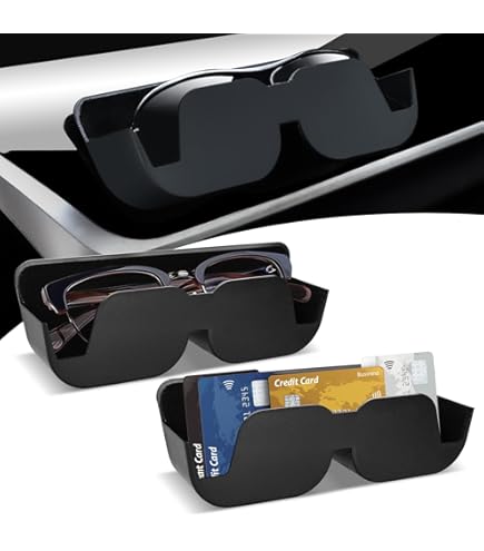 2 Stück Magnetische Brillenhalter Für Auto - Mit 4 Putztüchern