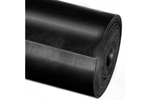 FLODI. SBR Solid Rubber Sheetting, Smooth Rubber Matting (4 mm, 120 x 100 cm) Non-Slip Matting, Rubber Sheet for Seals & Gaskets, Shock-absorbing Anti-vibration Floor Mat Underlay, Rubber Lining