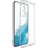 Casotec Crystal Clear Back Case for Samsung Galaxy S22 5G | Raised Bumps for Camera & Screen Protection | Clear Soft Silicone