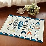 Alicemall Antideslizante Alfombra Original Felpudo Estera Tapete Anti-Moho Alfombrilla para Cocina Dormitorio Salón Baño de 40x60cm/16x24 Pulgadas