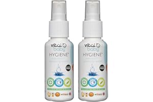 vital baby HYGIENE Aquaint Lot de 2 bouteilles de désinfectant pour bébé Efficace contre les germes et les bactéries 50 ml 444474