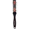 Denman (X-Small) Thermo Ceramic Hourglass Hot Curl Brush - Hair Curling Brush for Blow-Drying, Straightening, Defined Curls, Volume & Root-Lift - Orange & Black, (DHH1)